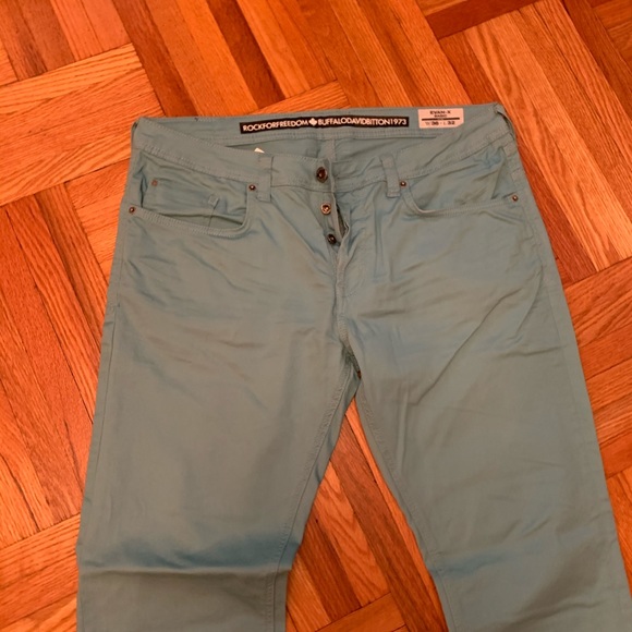 Buffalo David Bitton 36 x 32 beautiful teal pants - Picture 8 of 10